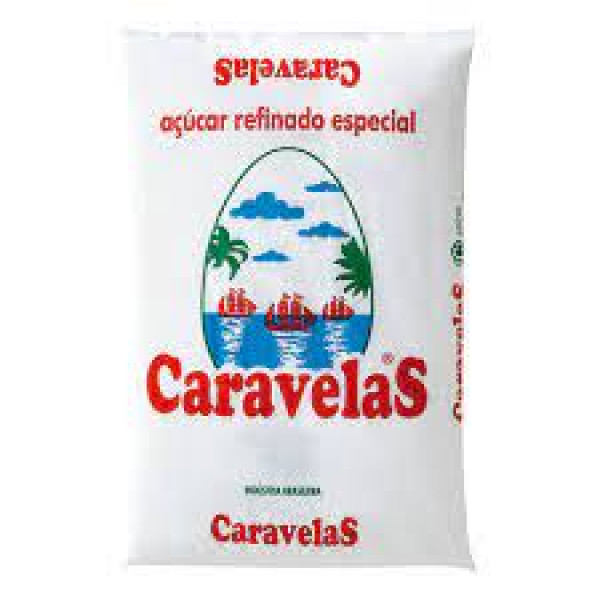 Açúcar Refinado Caravelas - Pacote 1kg